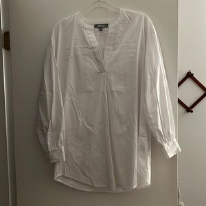 White Collared Top